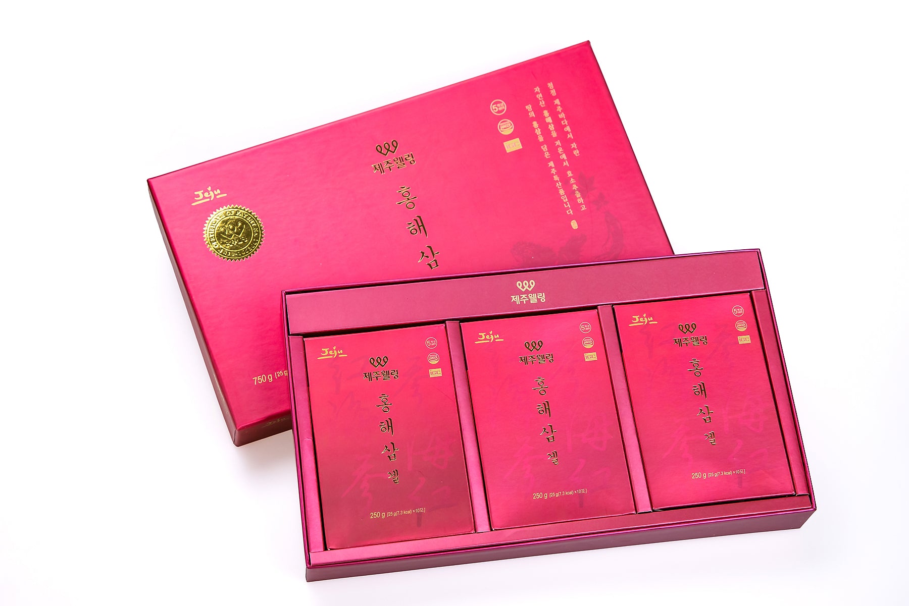 「美加地區預售中,十一月份發貨」JEJUWELLING韓國濟州島紅海參修復飲