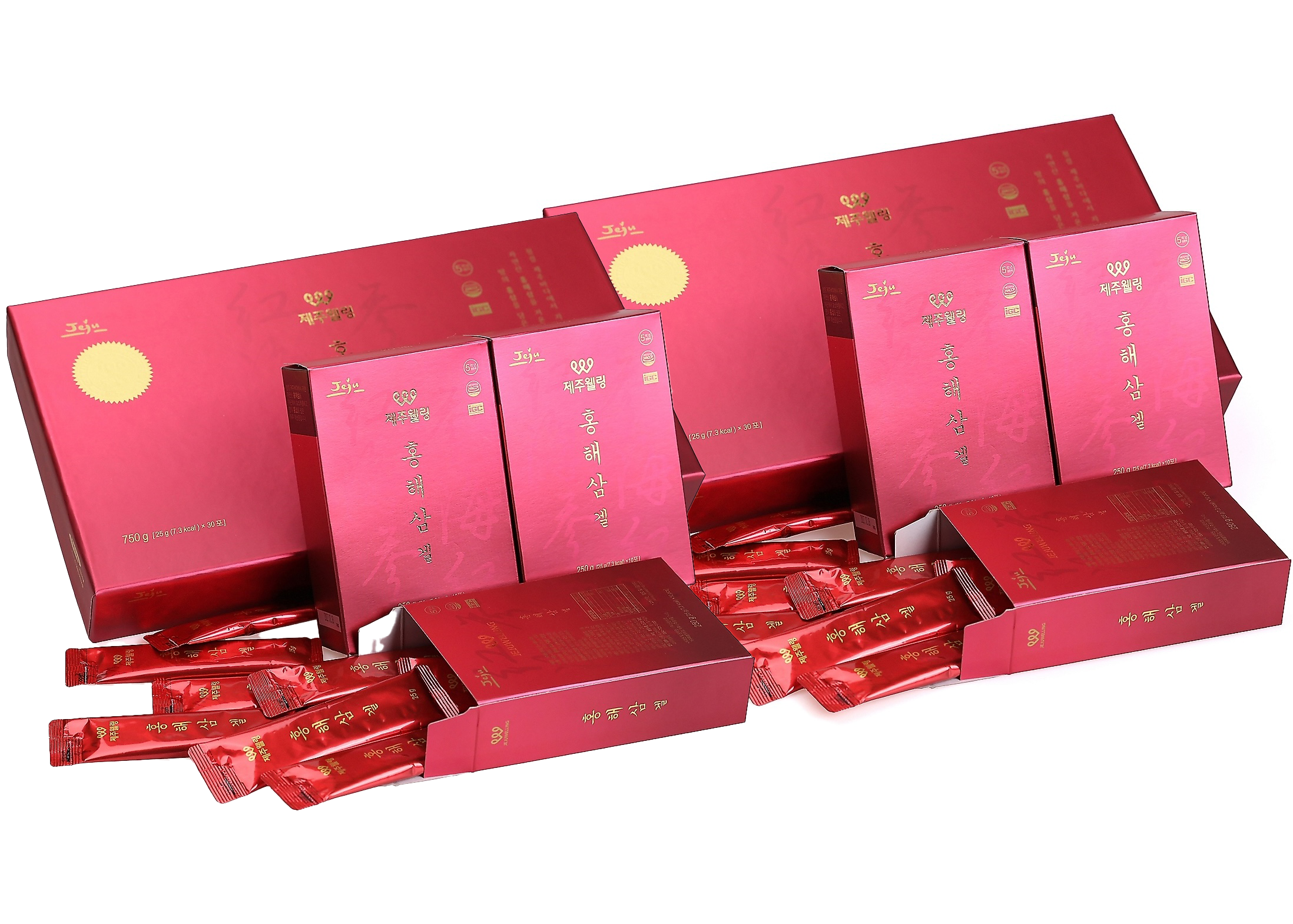 「中國地區正常發貨,美加地區預售中並十一月份發貨」JEJUWELLING韓國濟州島紅海參修復飲—2盒裝