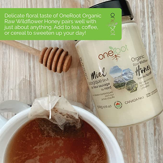 Oneroot 100％有機加拿大野花蜂蜜（2瓶）