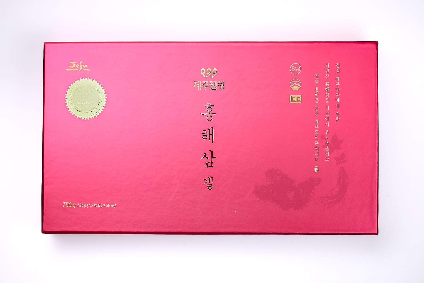 「美加地區預售中，十一月份發貨」JEJUWELLING韓國濟州島紅海參修復飲